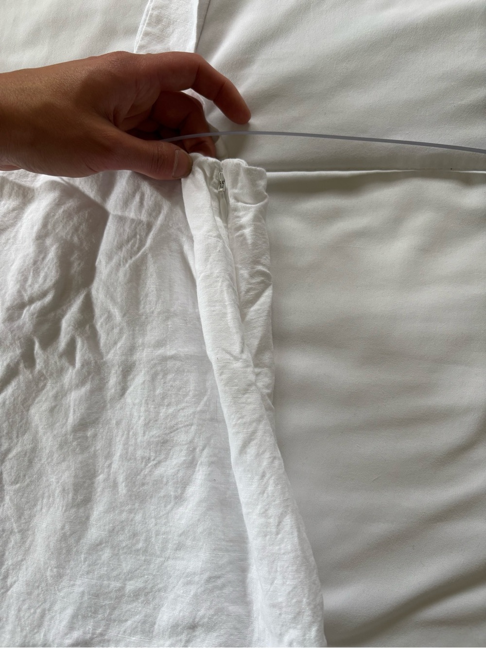 J. Crew White Square Neck Linen Camisole - Picture 3 of 9
